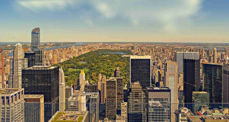 Panoramic view of North America